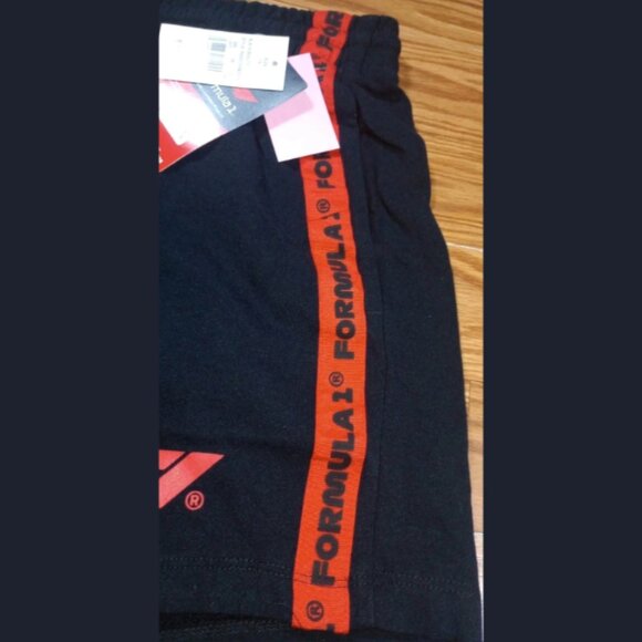 FORMULA 1 Black/Red Graphic Logo Racing Shorts Women's 1X - Picture 10 of 10
